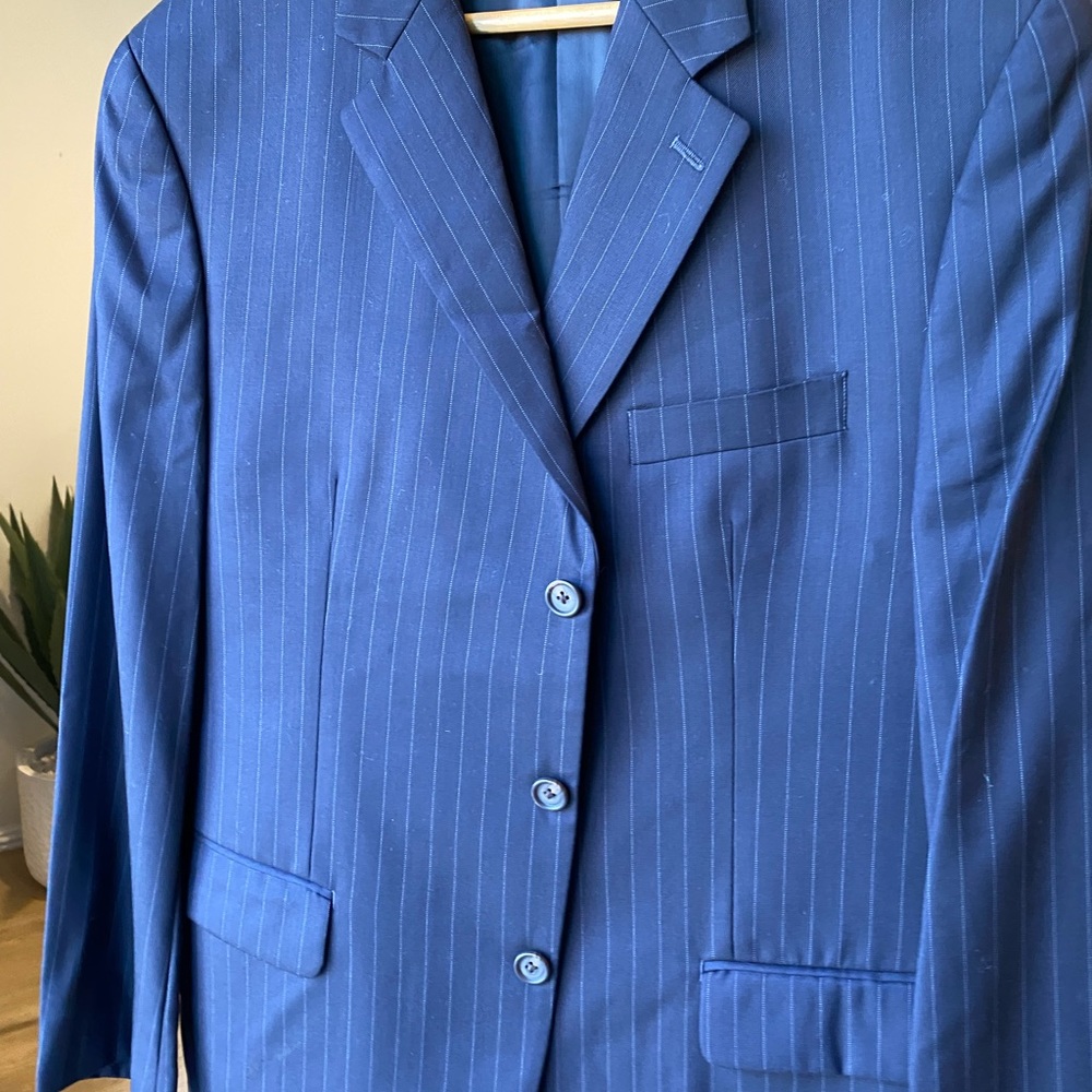 Ralph Lauren Men’s Navy Pinstripe Suit